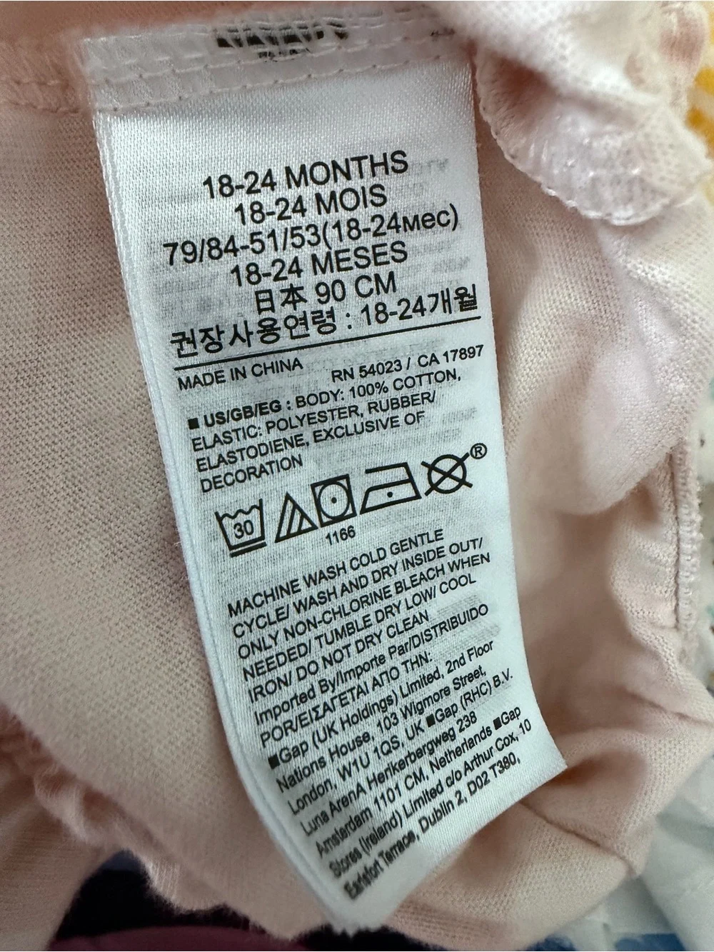 Infant Girl Baby Gap Pink Check Smocked Top Romper Shortall 100% Cotton 18-24m
